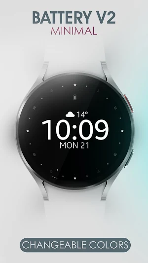 Battery v2 Digital watch face Screenshot 1