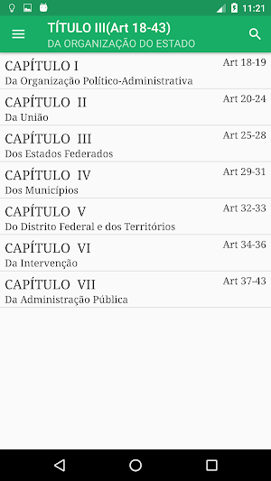 Constituição Federal Brasileira Screenshot 1