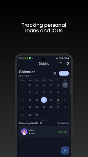 Debtic – IOU & Debt Tracker Screenshot 1