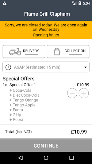 Flame Grill Clapham Screenshot 2
