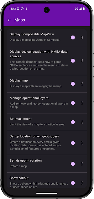 ArcGIS Maps SDK Sample Viewer Screenshot 2