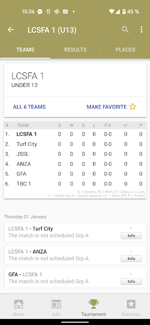 Puma Youth Champions League Screenshot 1
