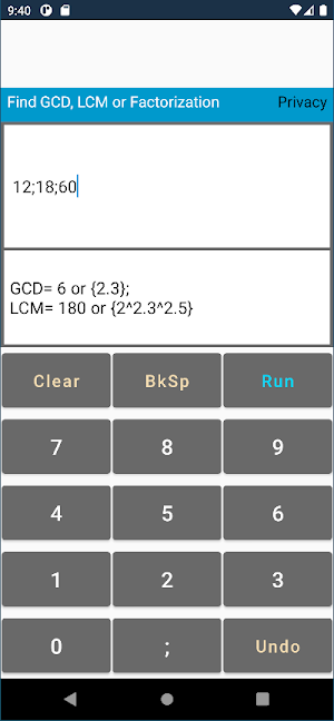 Find GCD & LCM Screenshot 0