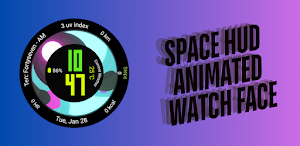Space HUD Animated Watch Face Screenshot 0