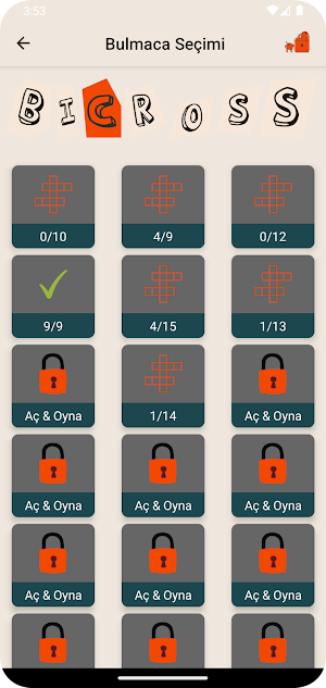 Bi CrossWords : English Puzzle Screenshot 1