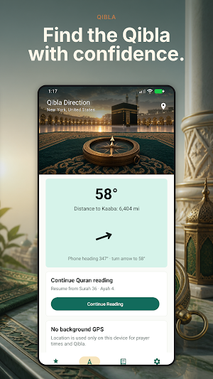 Qibla Prayer - Prayer Times Screenshot 1
