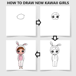 How To Draw New Kawaii Girls Screenshot 3