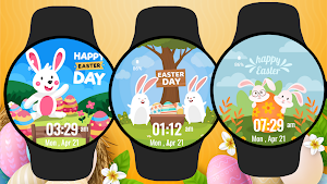 Easter Bunny Watch Face 2 Screenshot 3