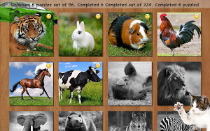 Puzzle Kids Animals & Car. Free jigsaw game! Screenshot 0
