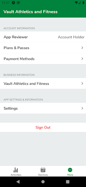 Vault Athletics and Fitness Screenshot 0