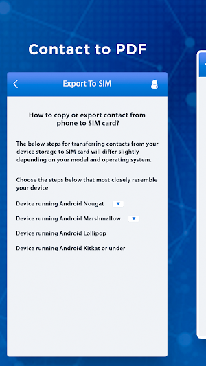 Contacts To PDF - Phone Contacts PDF Export Screenshot 2