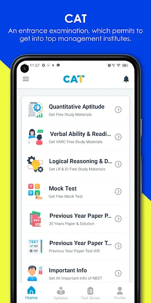 CAT Exam 2023 Screenshot 1