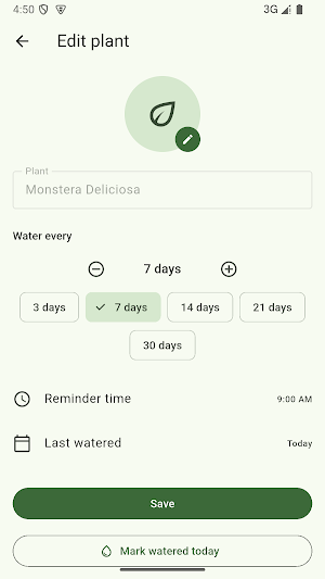 Water My Plants Reminder Screenshot 1
