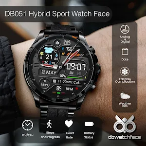 DB051 Hybrid Sport Watch Face Screenshot 0