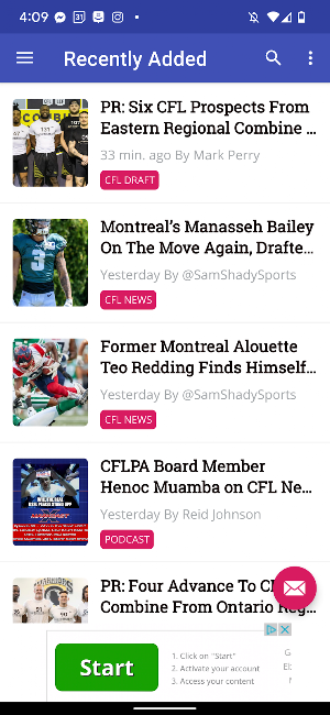 CFL News Hub Screenshot 0