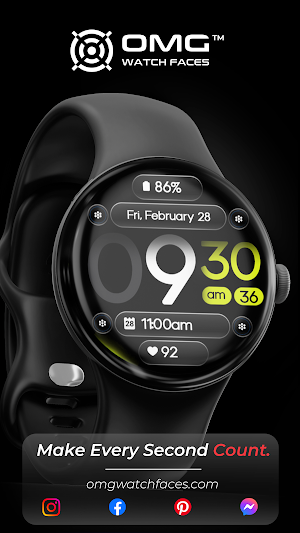 OMG 344 Minimal Watch Face Screenshot 1