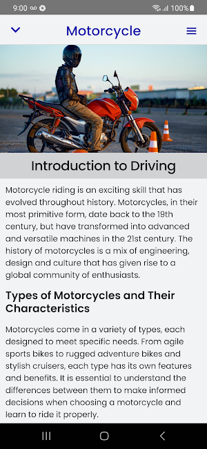 Motorcycle Driving Course Screenshot 1