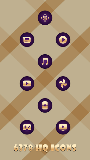 Peachy Purple Icons Screenshot 1