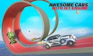 Jet Car Stunts Ramp Car Jumping: Stunt Car Games Screenshot 2