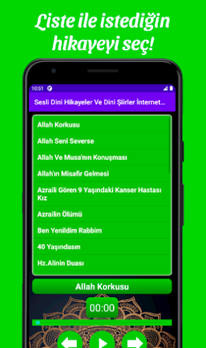 Sesli Dini Hikayeler Ve Dini Şiirler İnternetsiz Screenshot 0