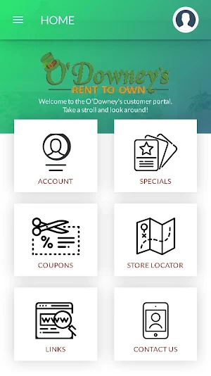 O'Downey's Customer Portal Screenshot 2