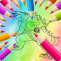 Monster Godzilla Coloring Book
