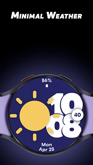 Minimal Weather - Watch face Screenshot 0