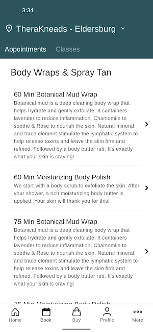 TheraKneads Wellness Screenshot 1