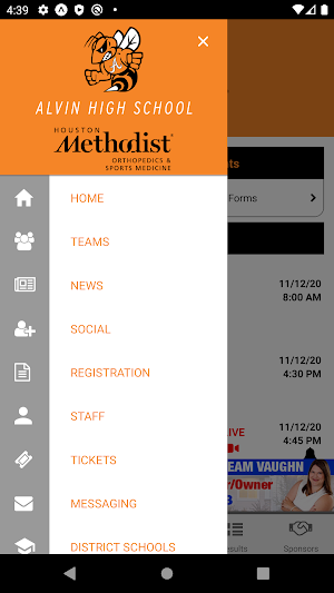 Alvin ISD Athletics Screenshot 3