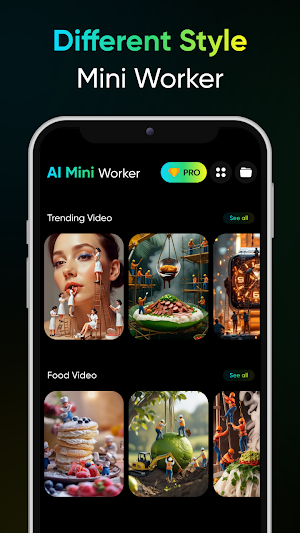 Tiny People Video: Mini Worker Screenshot 3