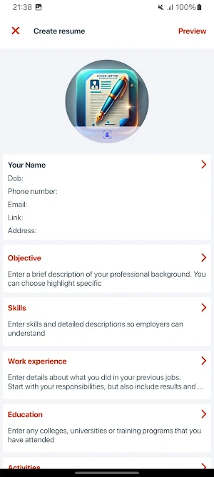 Cover Letter Examples For Job Screenshot 3