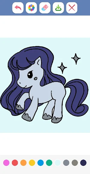 Cute Pony Coloring Book Screenshot 0