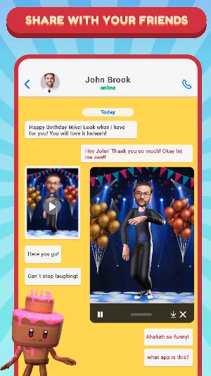 Birthday Greetings Video Maker Screenshot 2
