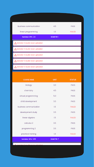 UNISA GPA calculator Screenshot 3
