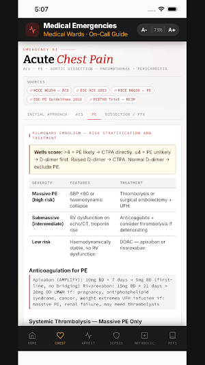 Medical Emergencies Reference Screenshot 0