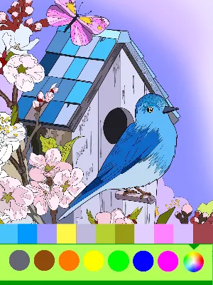 Birds Coloring Art Book Screenshot 2