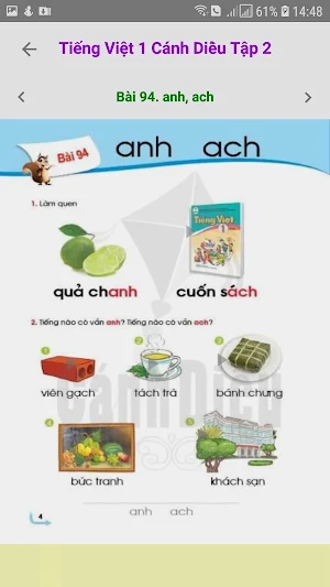 Tieng Viet Lop 1 Canh Dieu - Tap 2 Screenshot 1