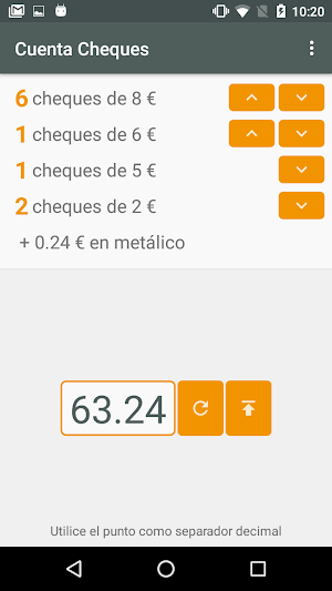 Cuenta Cheques Screenshot 2