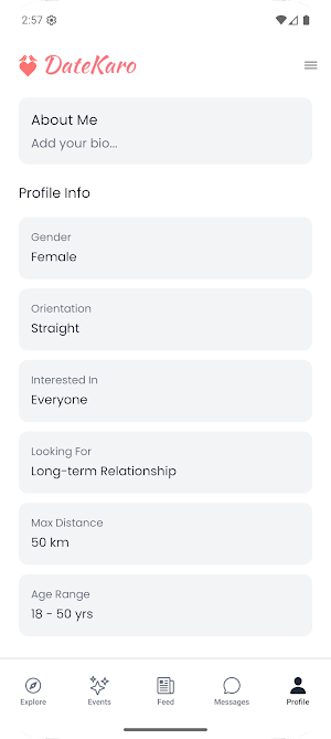 DateKaro - Social Events App Screenshot 3