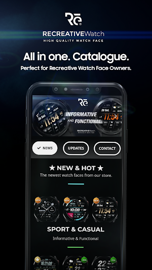RECREATIVE Wear Os Watch Faces Screenshot 1