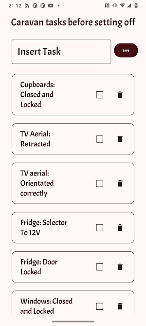 Caravan ToDo Tasks Screenshot 1