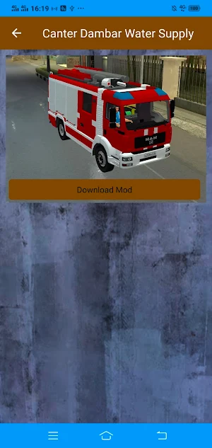 Mod Bussid Truck Man Damkar Screenshot 1