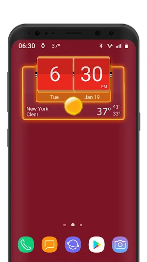 3D Flip Clock Theme Pack 05 Screenshot 1