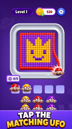 UFO Pixel: Color Rescue Screenshot 0