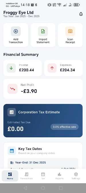My LTD Tax Screenshot 1