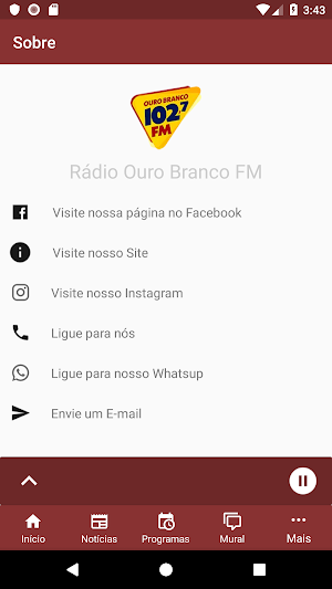 Rádio Ouro Branco FM Screenshot 1