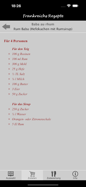 Frankreichs Rezepte Screenshot 2