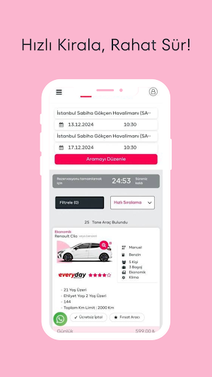 Araba Kirala Screenshot 1