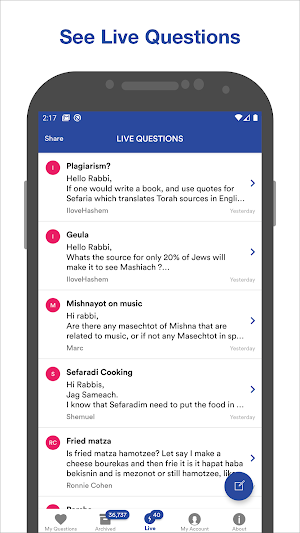 InstaRabbi - Torah Q&A Screenshot 2