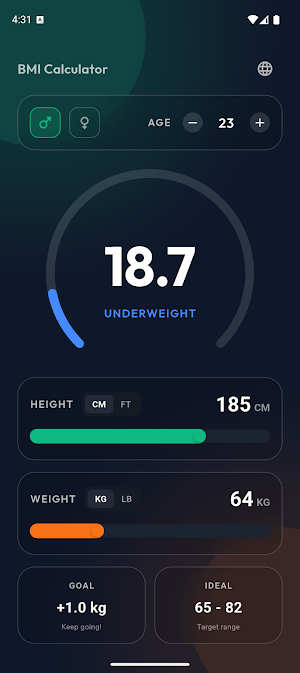 BMI Calculator Screenshot 0
